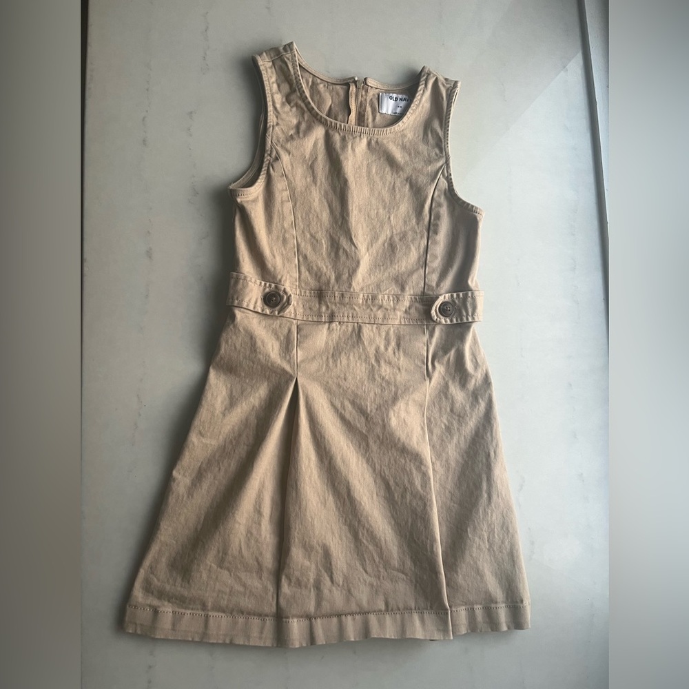 Old Navy Sleeveless Khaki
School Uniform Dress M (8)